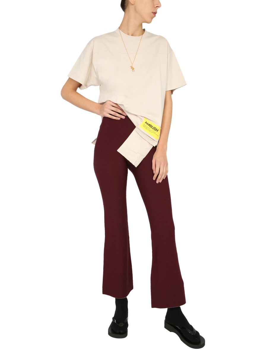 AMBUSH T-SHIRT GIROCOLLO IN COTONE CON TASCA