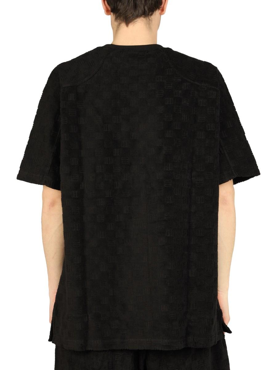 AMBUSH T-SHIRT IN MISTO COTONE CON LOGO MONOGRAM