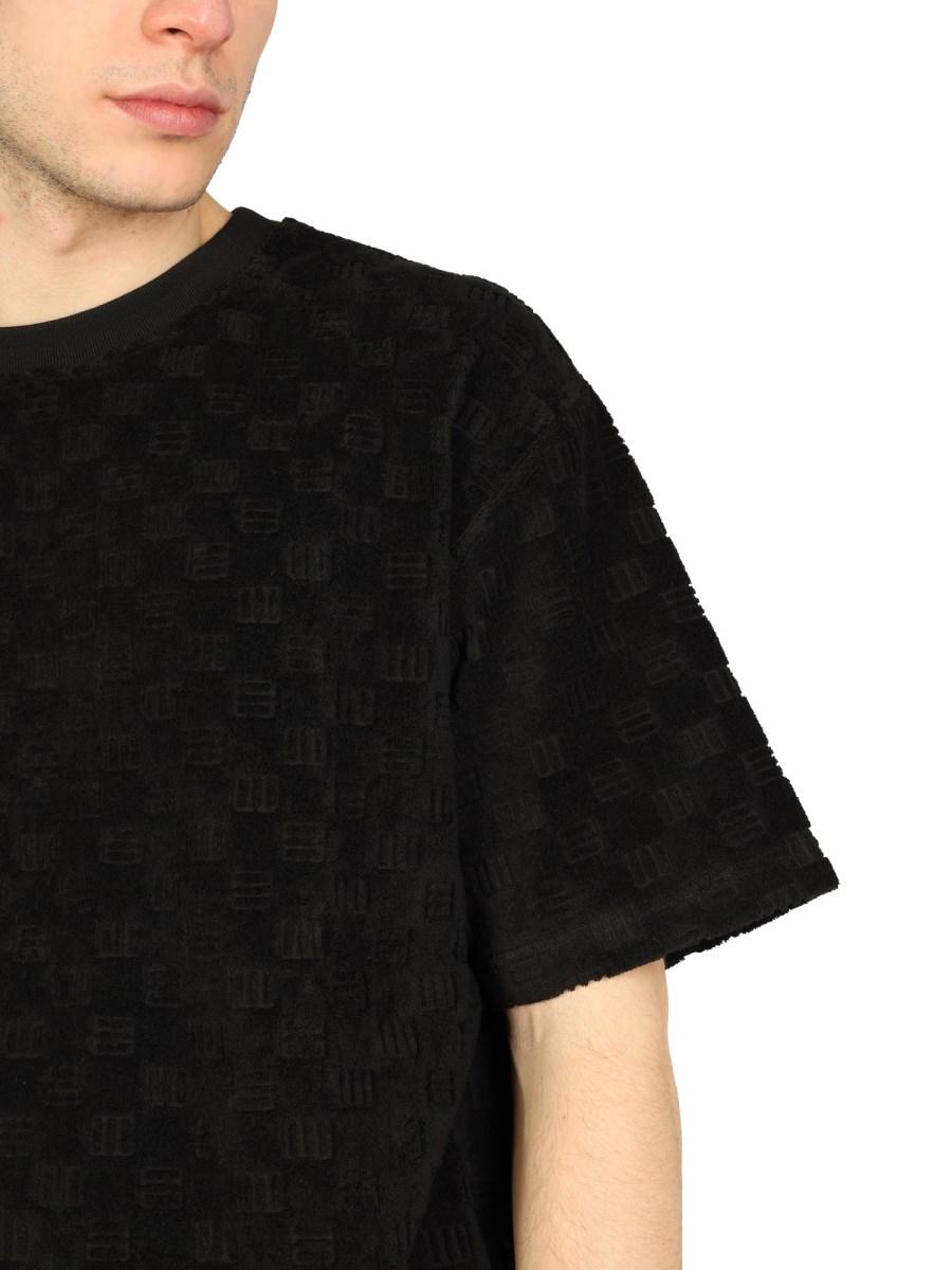 AMBUSH T-SHIRT IN MISTO COTONE CON LOGO MONOGRAM