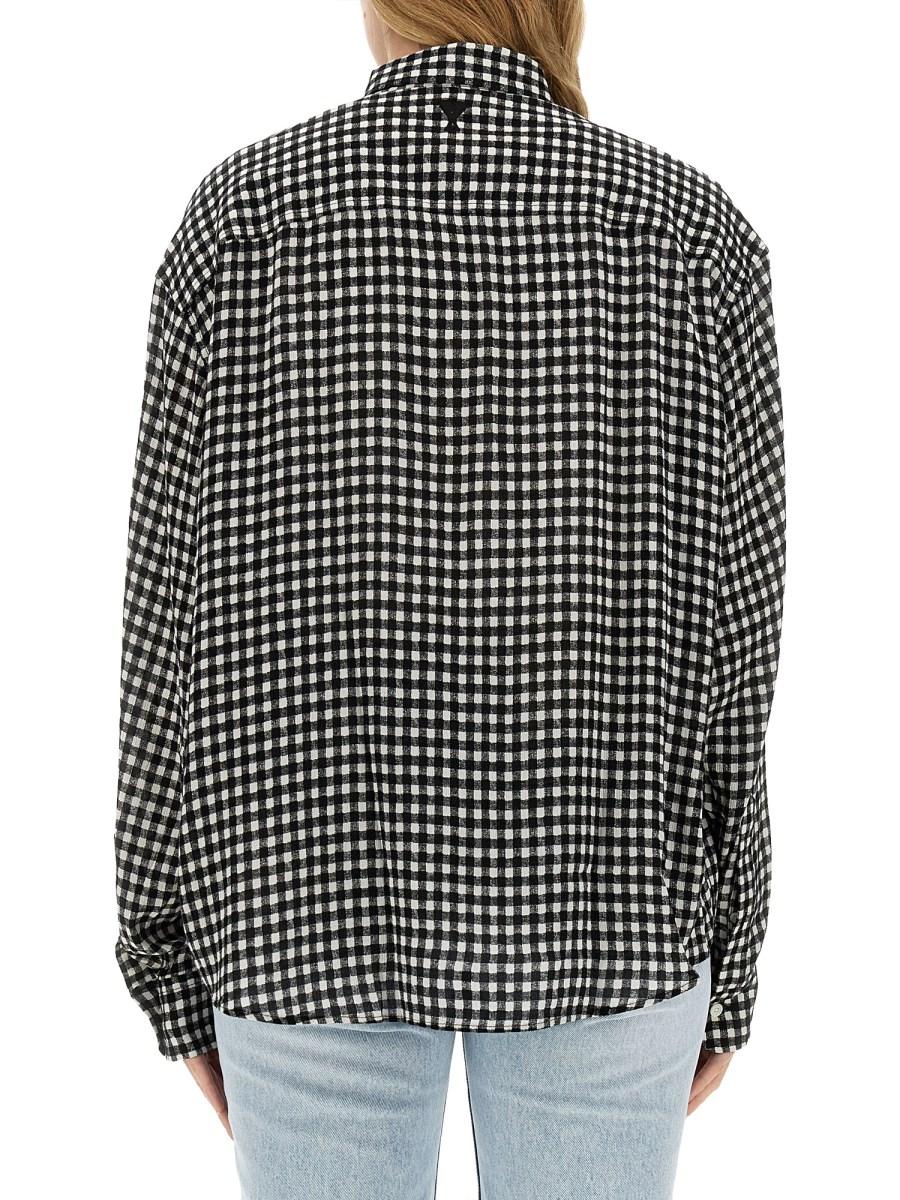 AMI PARIS CAMICIA BOXY FIT IN VISCOSA