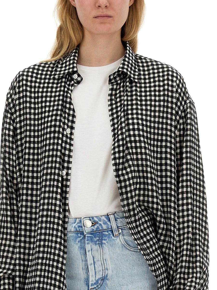 AMI PARIS CAMICIA BOXY FIT IN VISCOSA