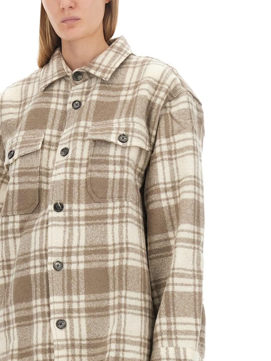 AMI PARIS CAMICIA OVERSIZE IN LANA