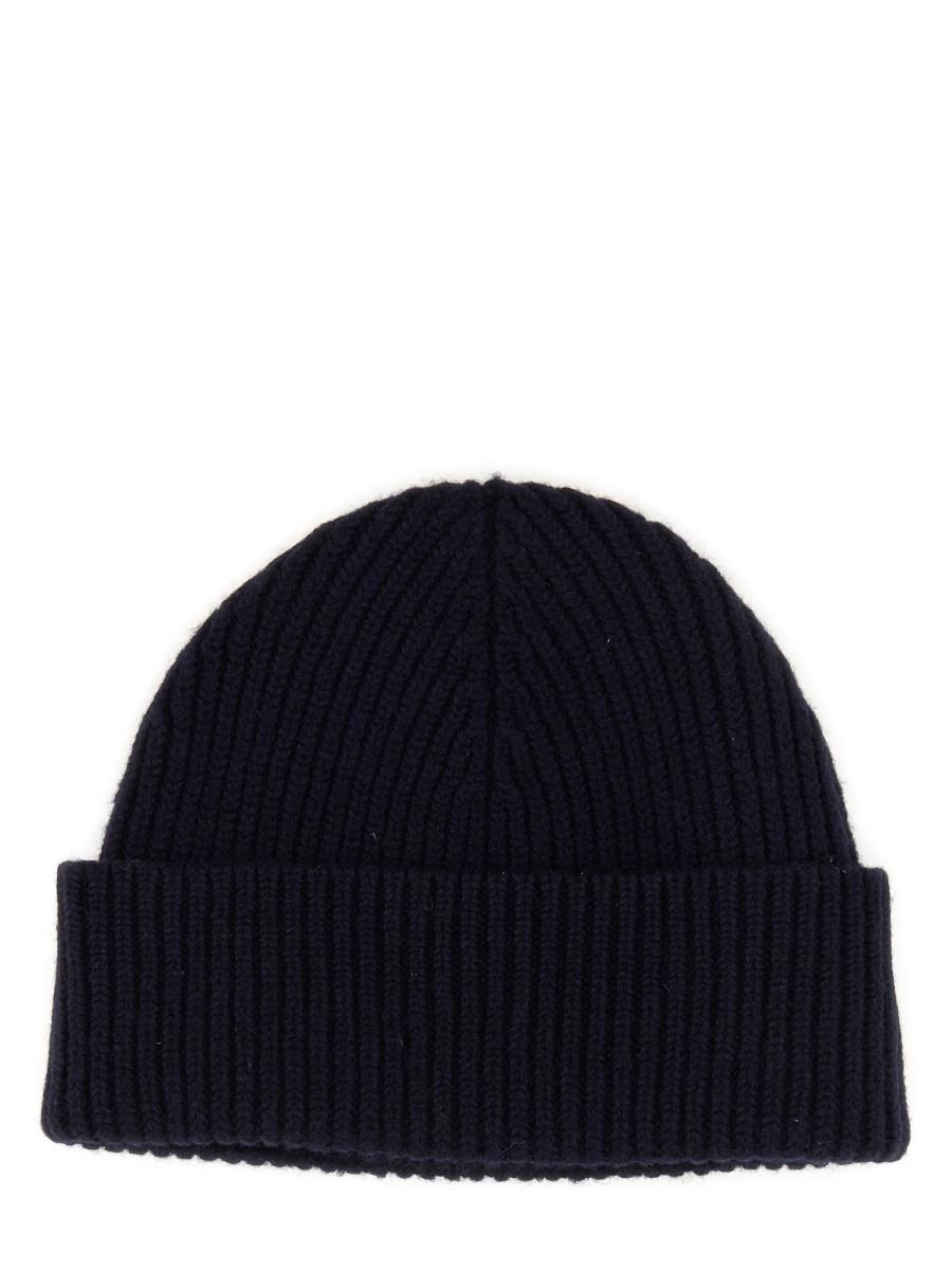 AMI PARIS CAPPELLO BEANIE IN LANA CON LOGO