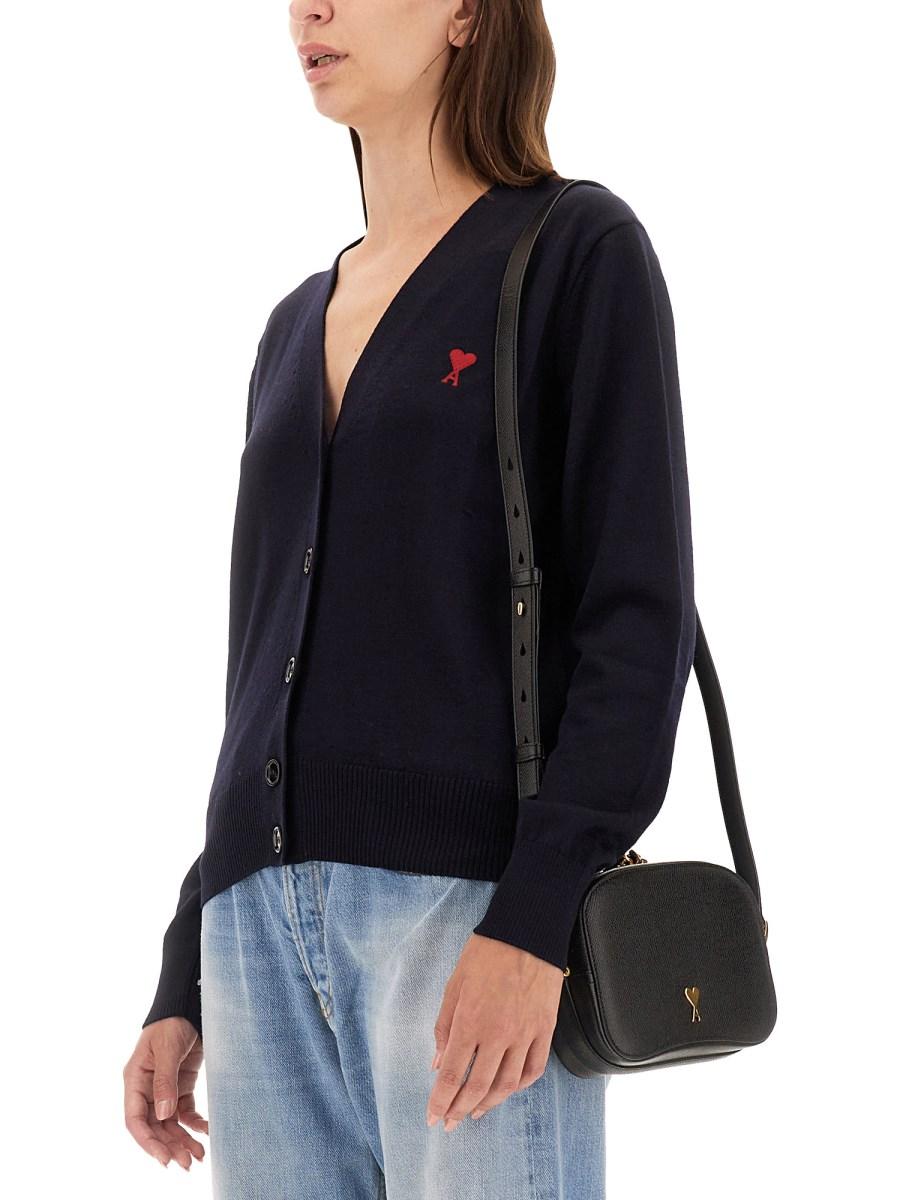 AMI PARIS CARDIGAN CON LOGO