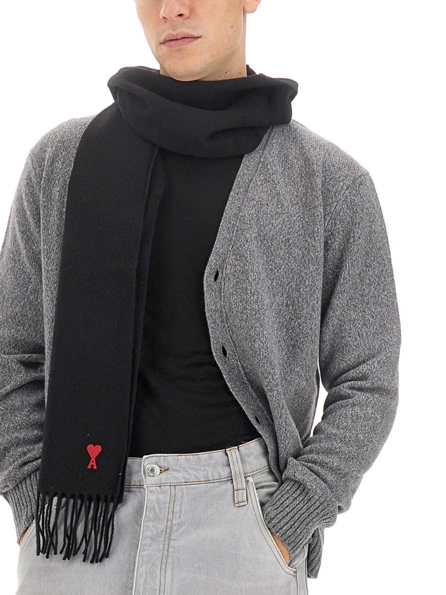 AMI PARIS CARDIGAN IN LANA E CASHMERE
