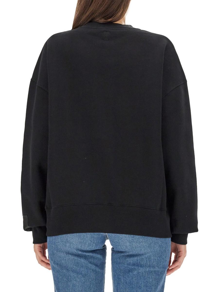 AMI PARIS FELPA CON LOGO IN COTONE
