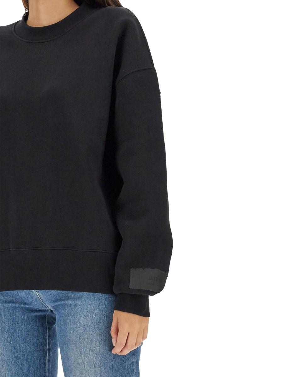 AMI PARIS FELPA CON LOGO IN COTONE