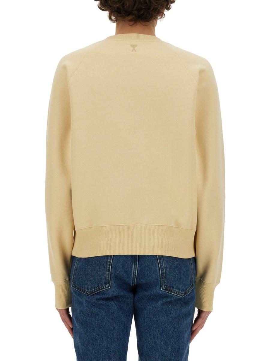 AMI PARIS FELPA IN COTONE CON LOGO