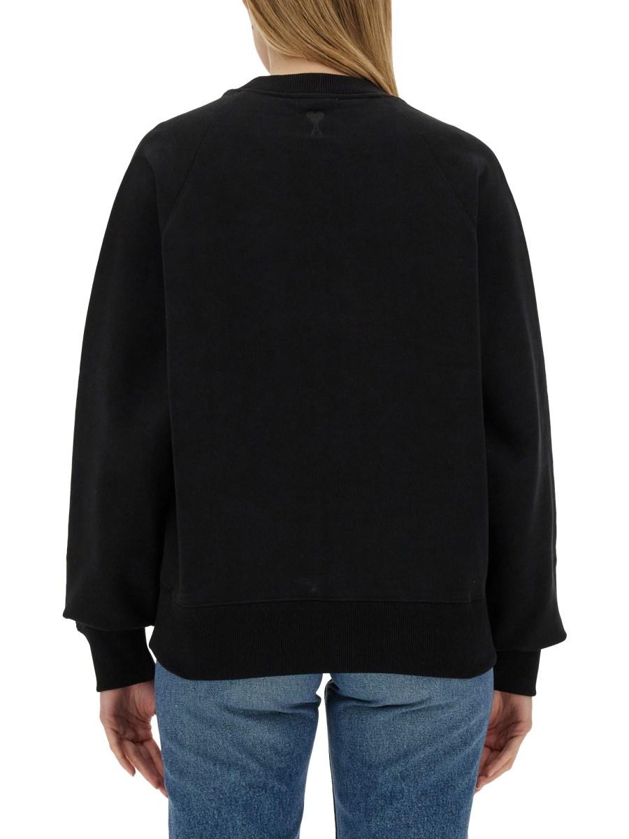 AMI PARIS FELPA IN COTONE CON LOGO