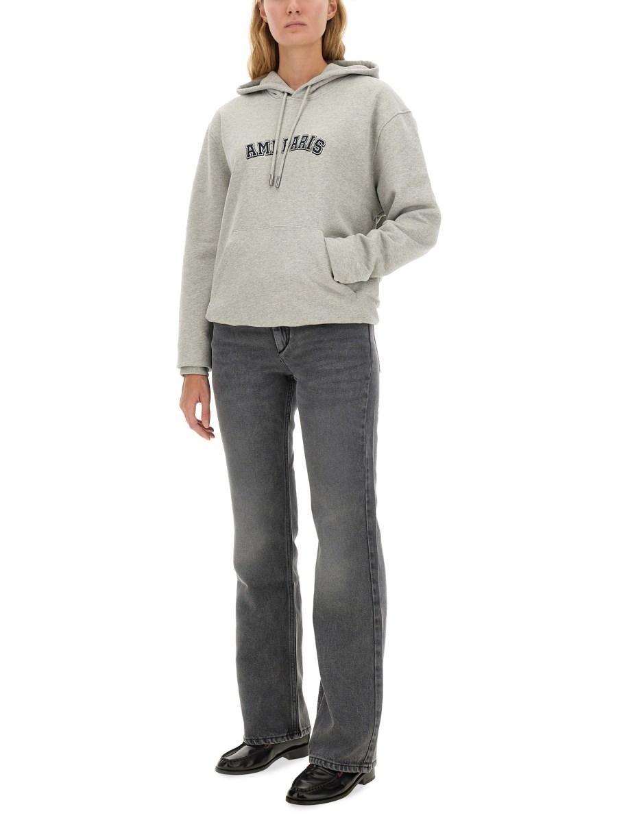 AMI PARIS FELPA IN COTONE CON LOGO