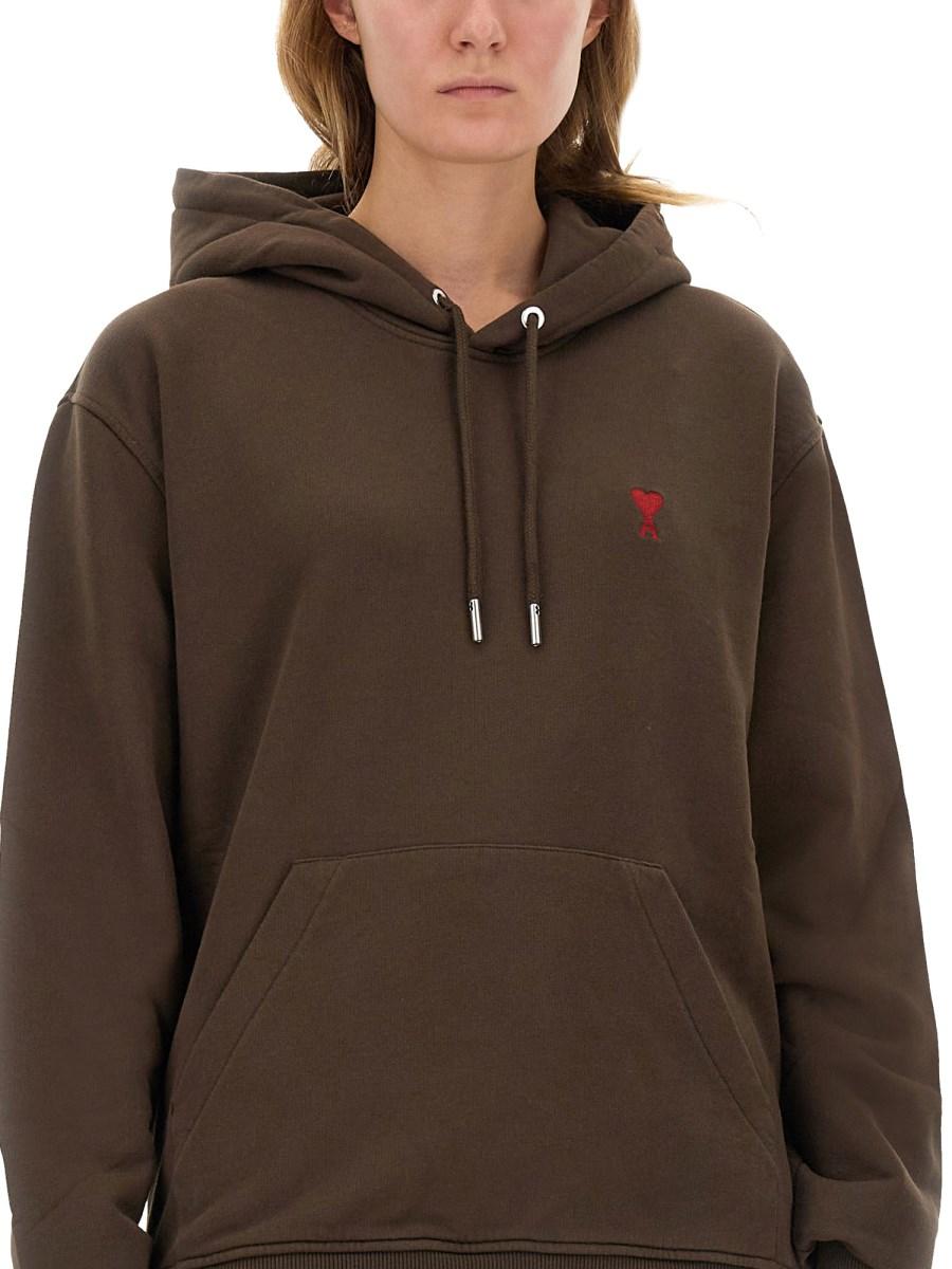 AMI PARIS FELPA IN COTONE CON LOGO