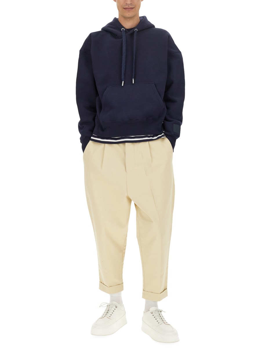 AMI PARIS FELPA IN COTONE CON LOGO