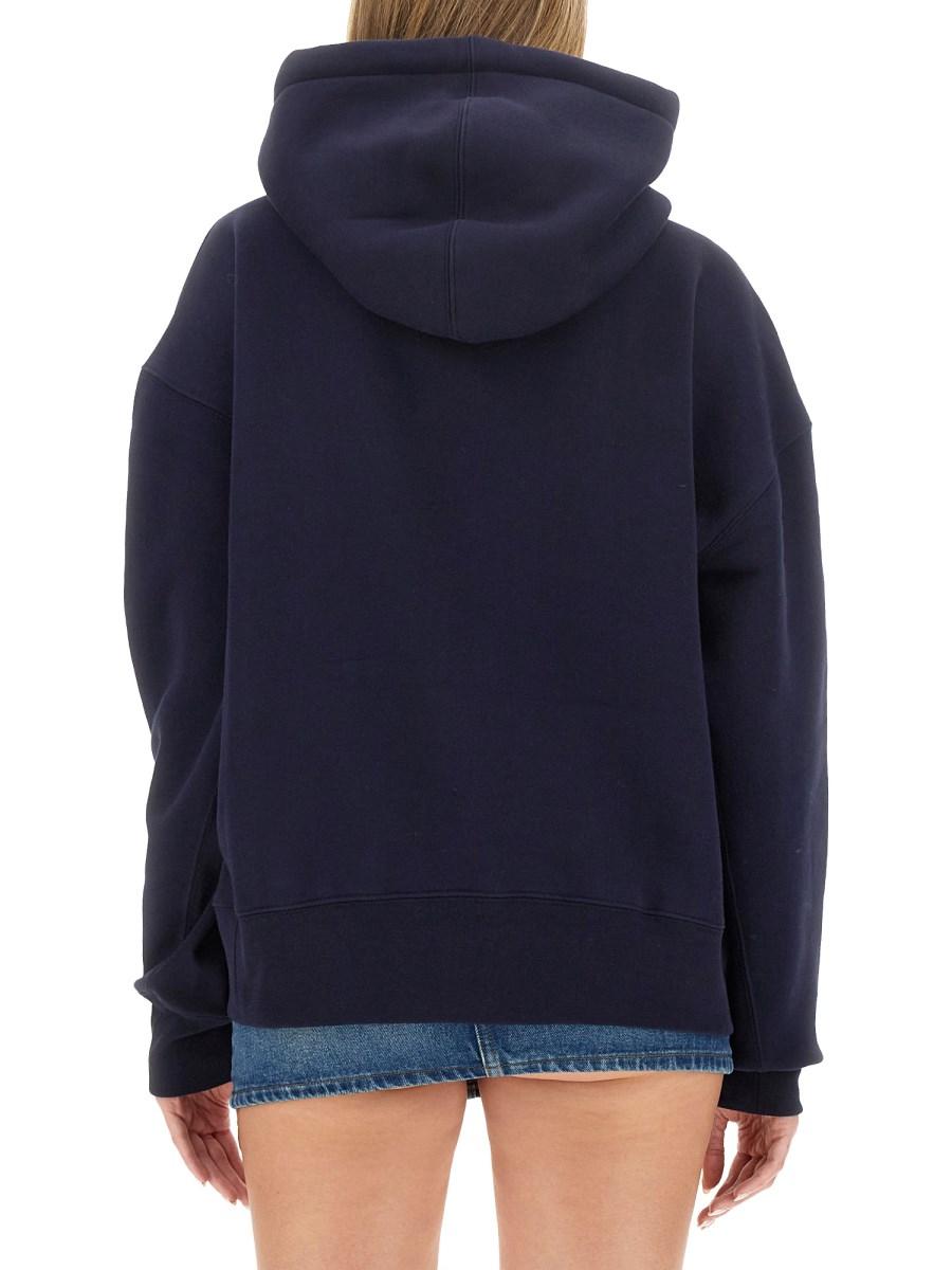 AMI PARIS FELPA IN COTONE CON LOGO