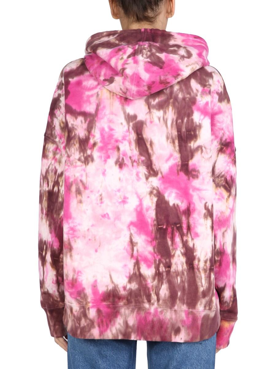 AMI PARIS FELPA IN COTONE CON MOTIVO TIE-DYE