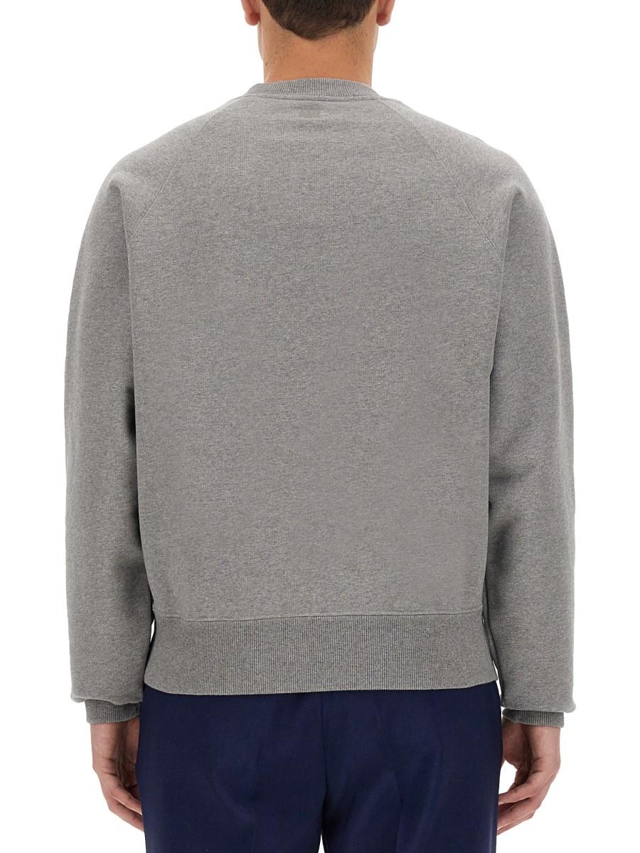 AMI PARIS FELPA IN COTONE CON RICAMO LOGO