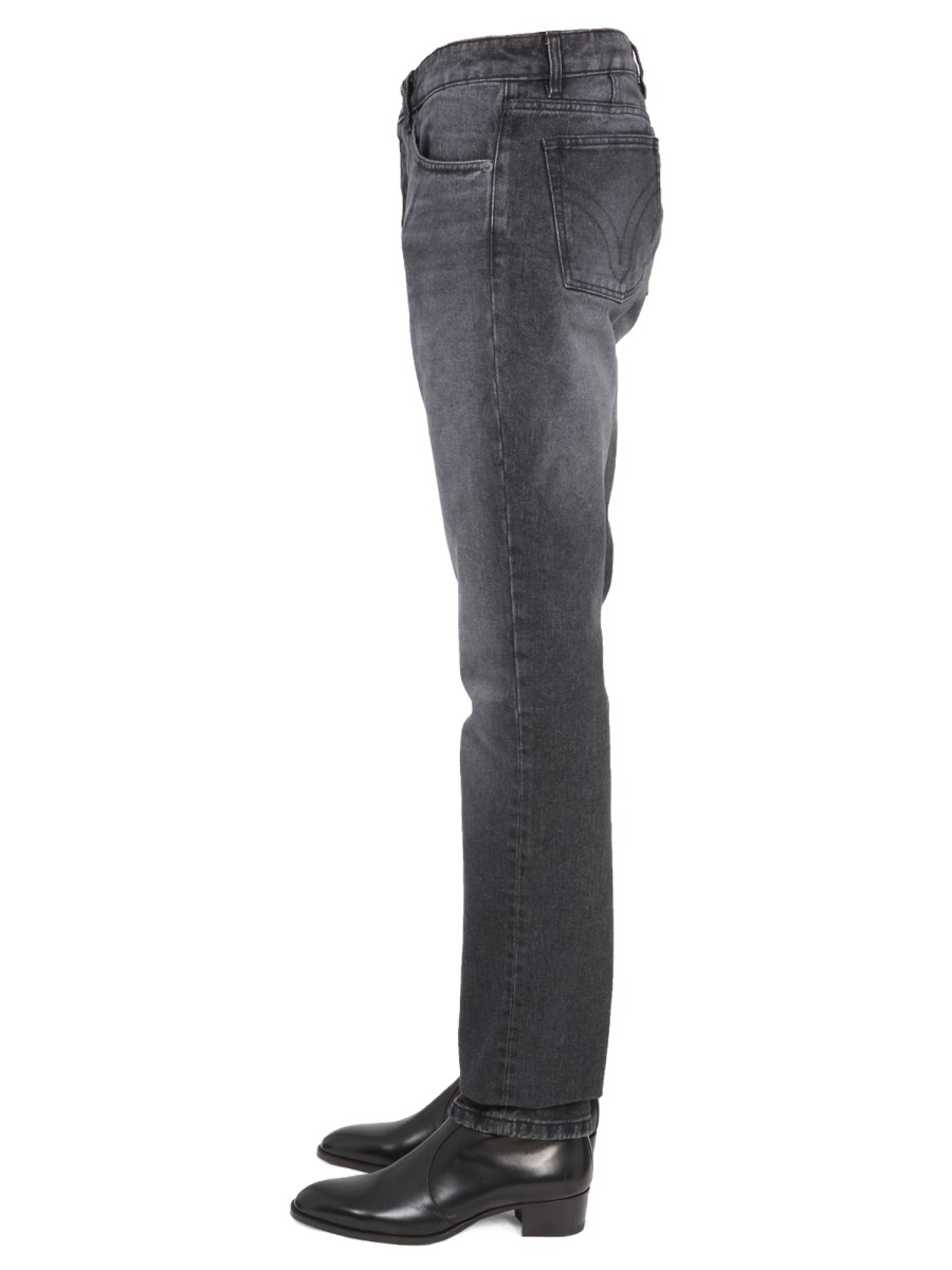 AMI PARIS JEANS IN COTONE CON PATCH LOGO