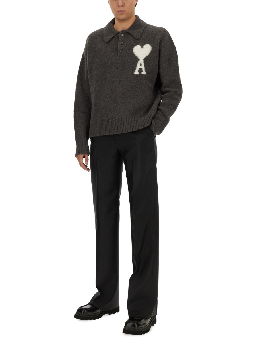 AMI PARIS MAGLIA CON LOGO