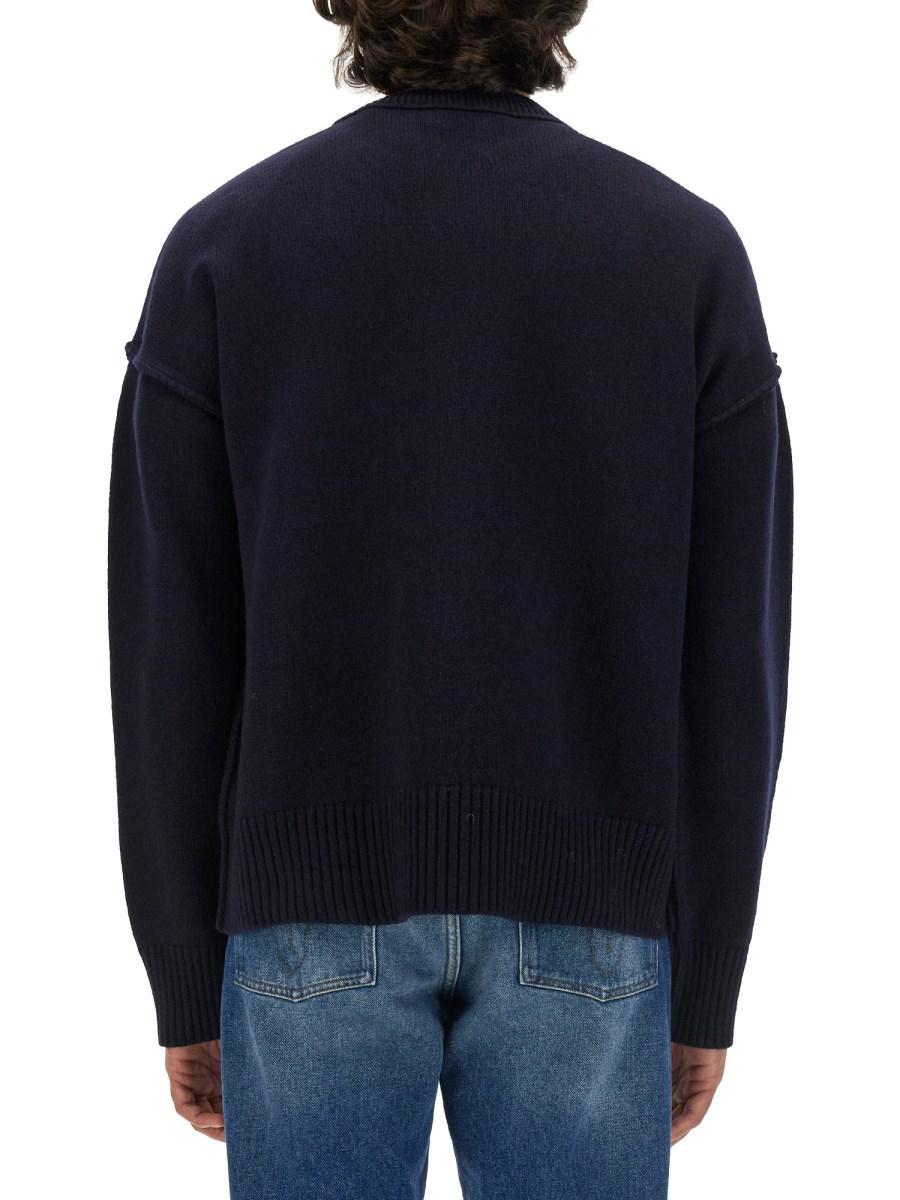 AMI PARIS MAGLIA CON RICAMO LOGO
