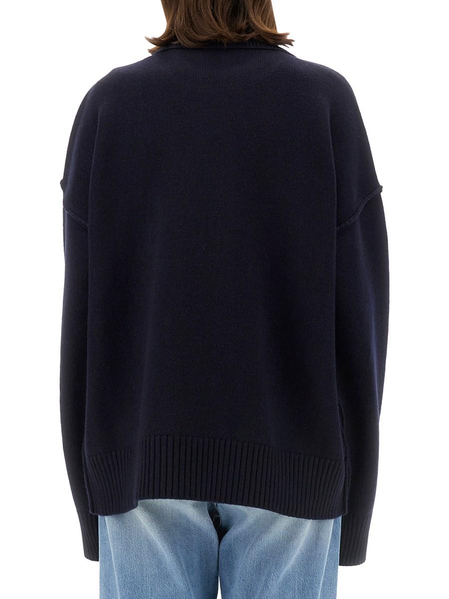 AMI PARIS MAGLIA CON RICAMO LOGO