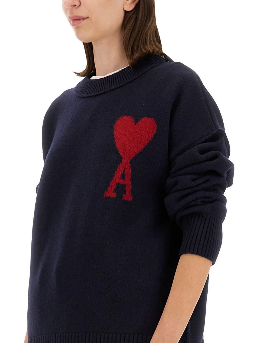AMI PARIS MAGLIA CON RICAMO LOGO