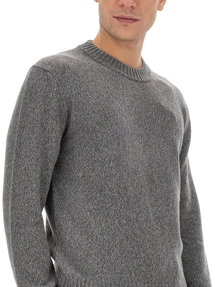AMI PARIS MAGLIA IN CASHMERE CON LOGO