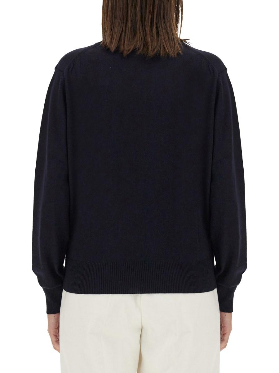 AMI PARIS MAGLIA IN LANA CON LOGO
