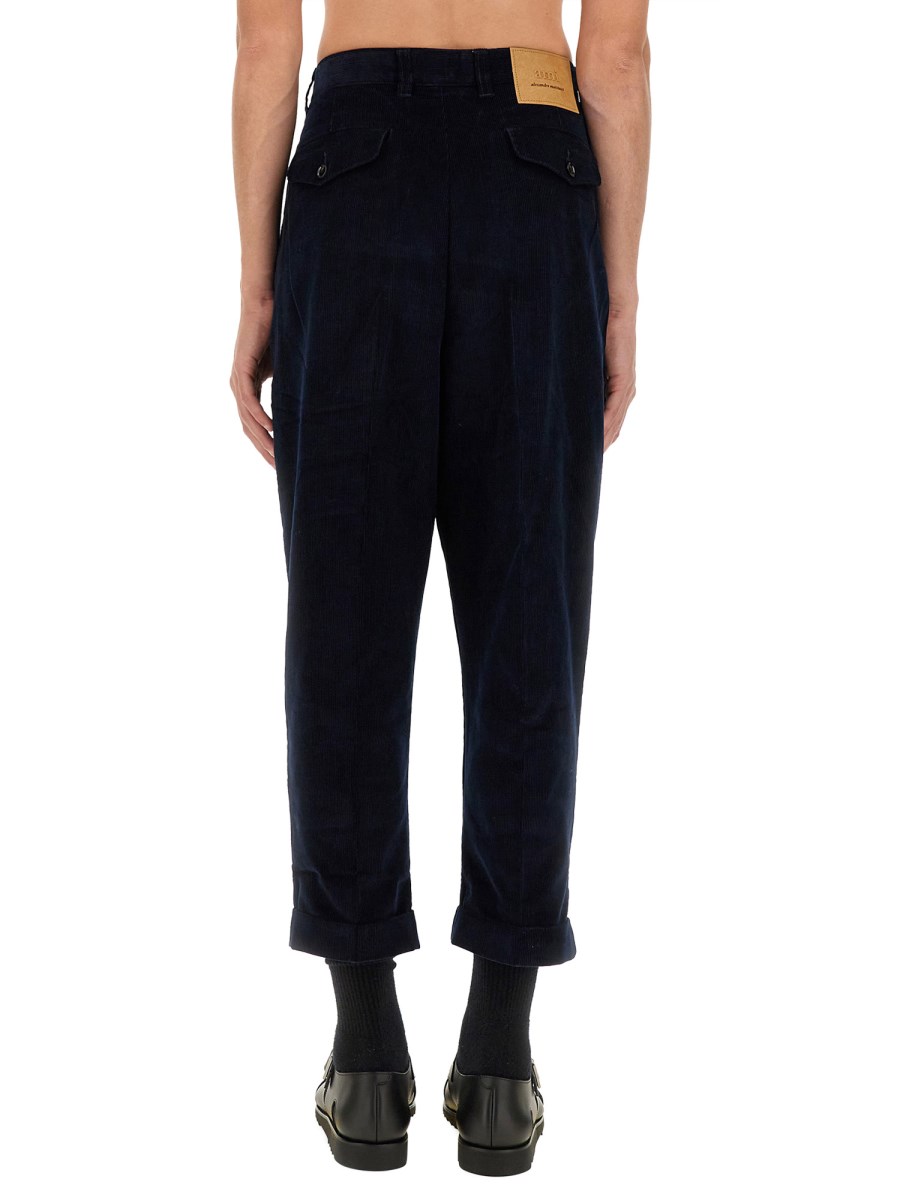 AMI PARIS PANTALONE CARROT FIT IN COTONE