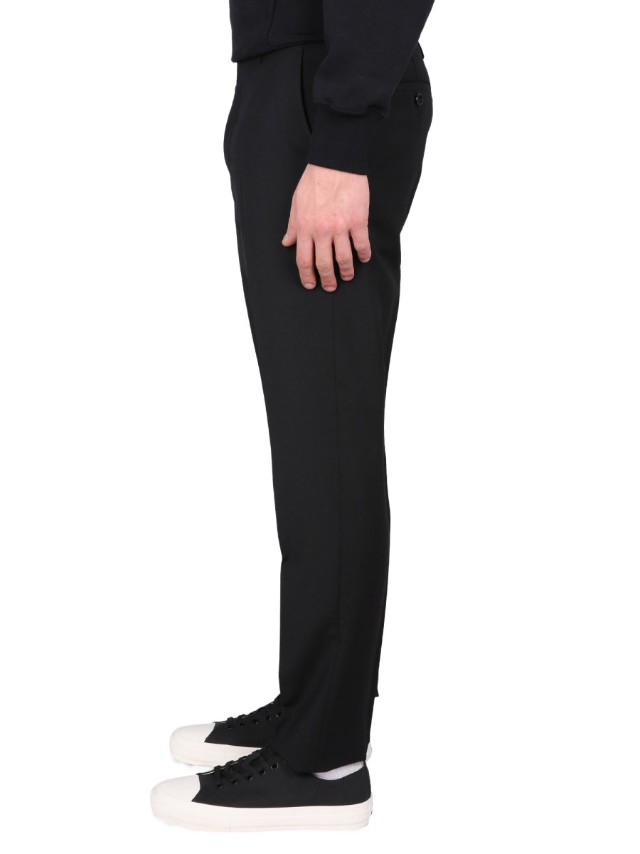 AMI PARIS PANTALONE CIGARETTE FIT IN LANA VERGINE