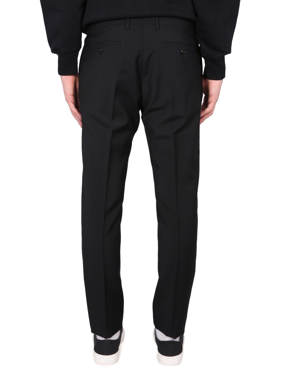 AMI PARIS PANTALONE CIGARETTE FIT IN LANA VERGINE