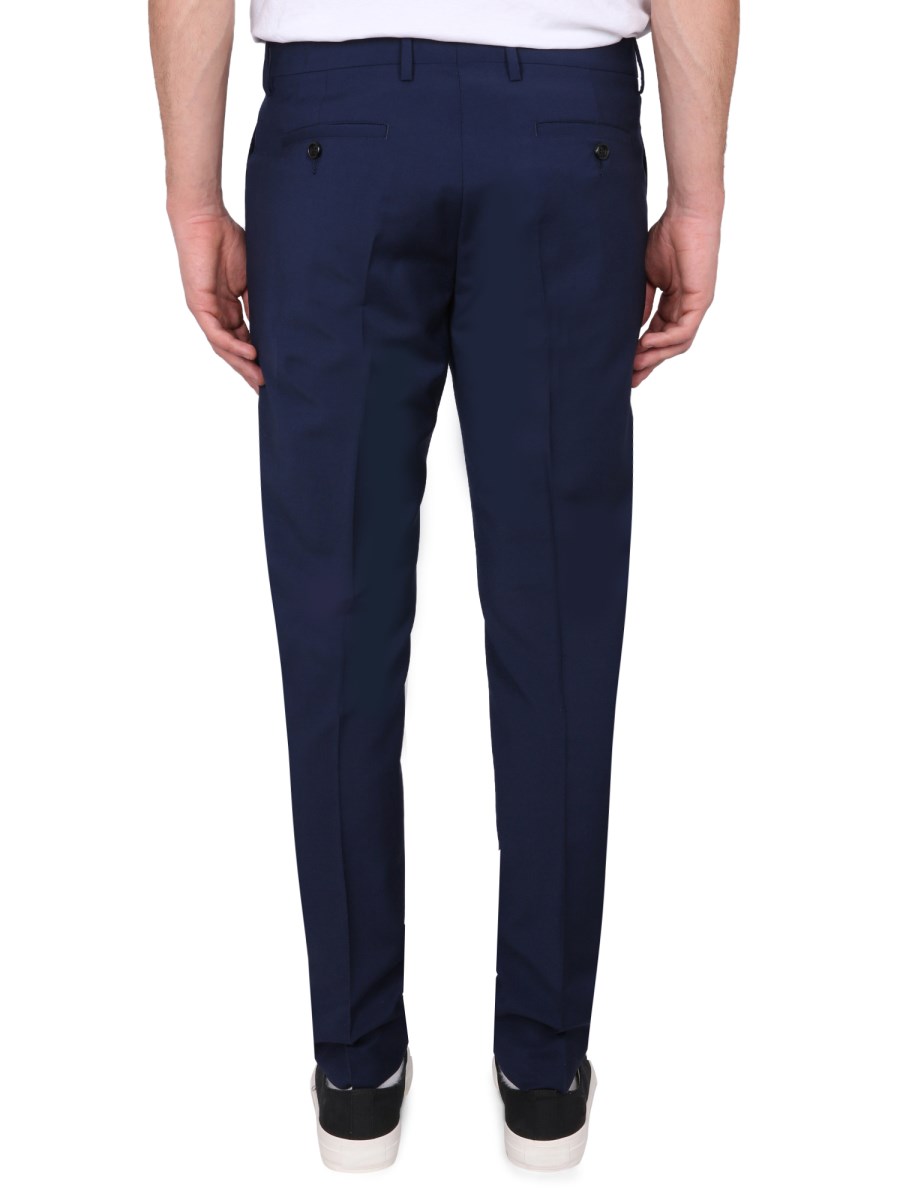 AMI PARIS PANTALONE CIGARETTE FIT IN LANA VERGINE