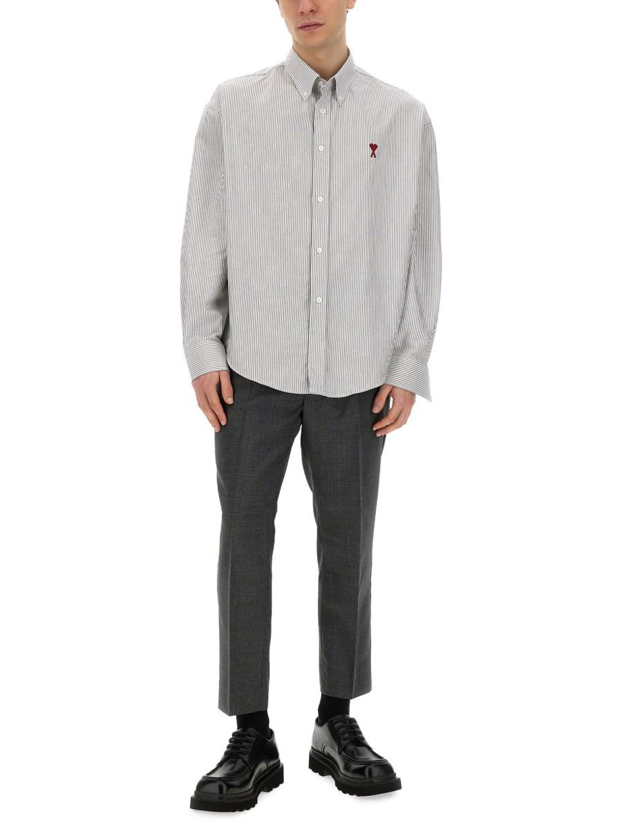 AMI PARIS PANTALONE IN LANA