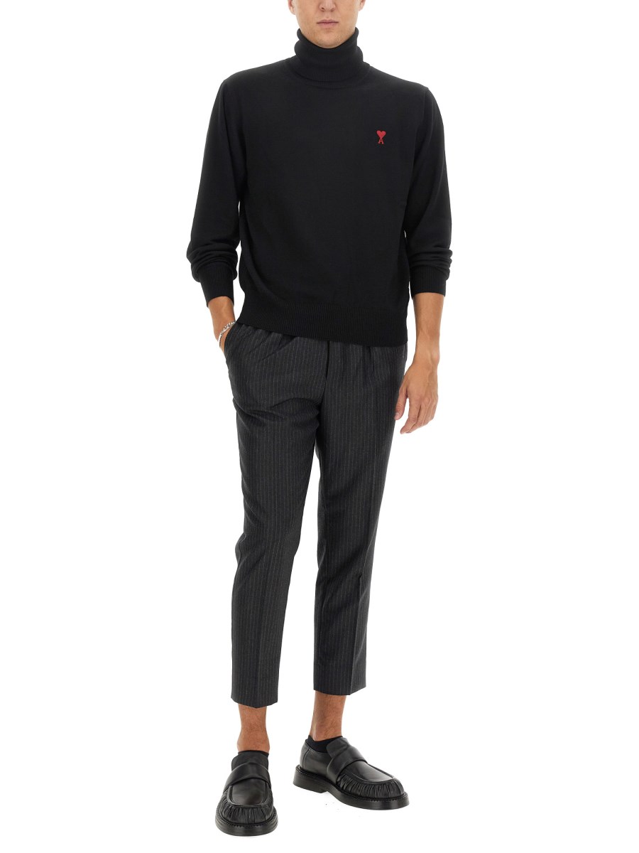 AMI PARIS PANTALONE IN LANA