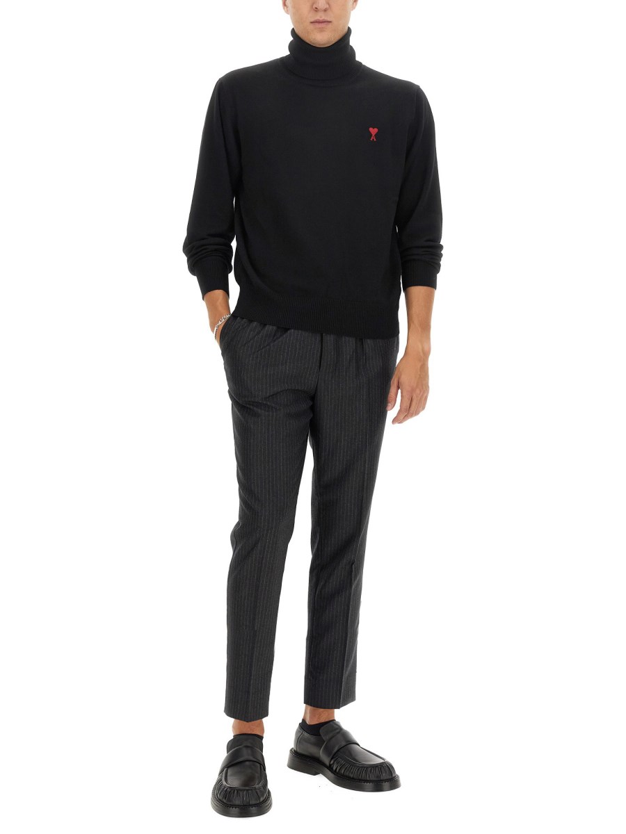 AMI PARIS PANTALONE IN LANA