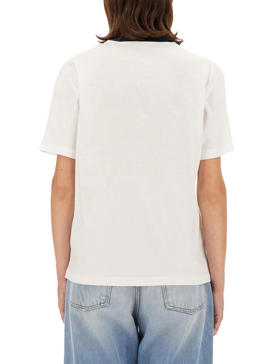 AMI PARIS T-SHIRT IN COTONE CON LOGO