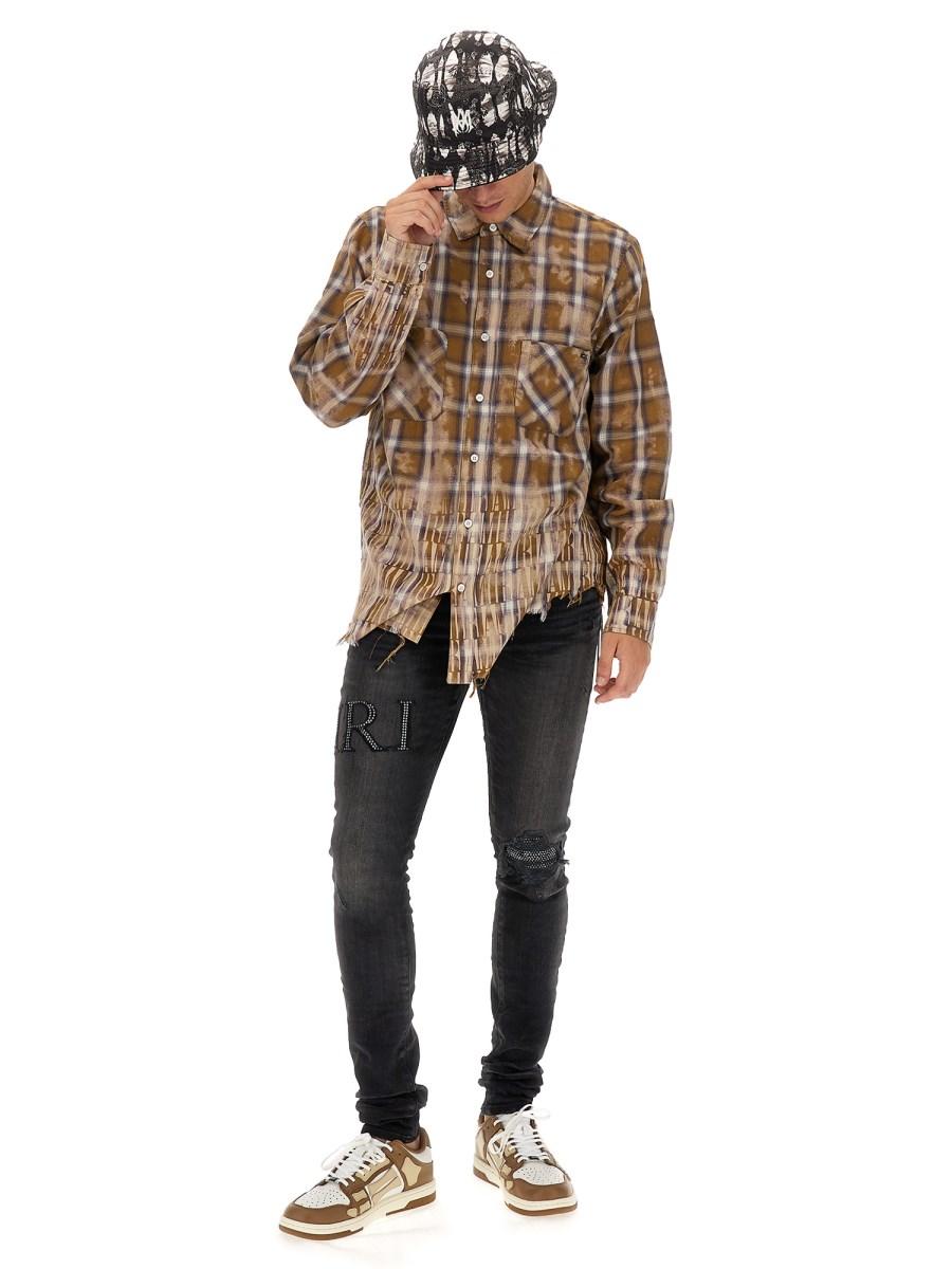 AMIRI CAMICIA REGULAR FIT IN FLANELLA