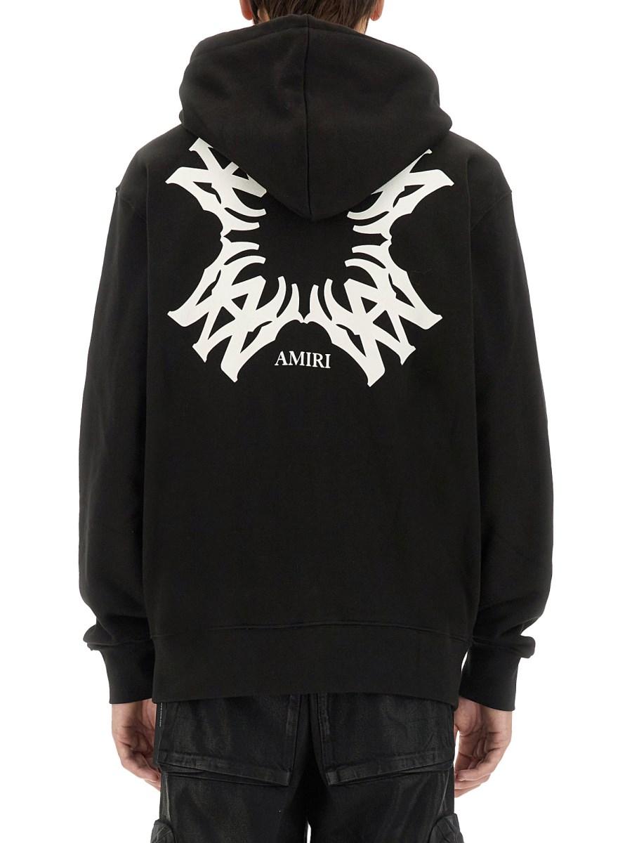 AMIRI FELPA IN COTONE CON CAPPUCCIO