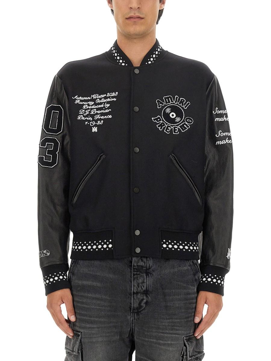 AMIRI GIACCA DJ PREMIER VARSITY IN LANA