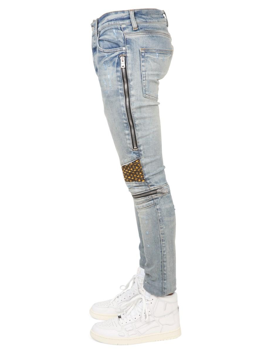 AMIRI JEANS IN COTONE CON ZIP