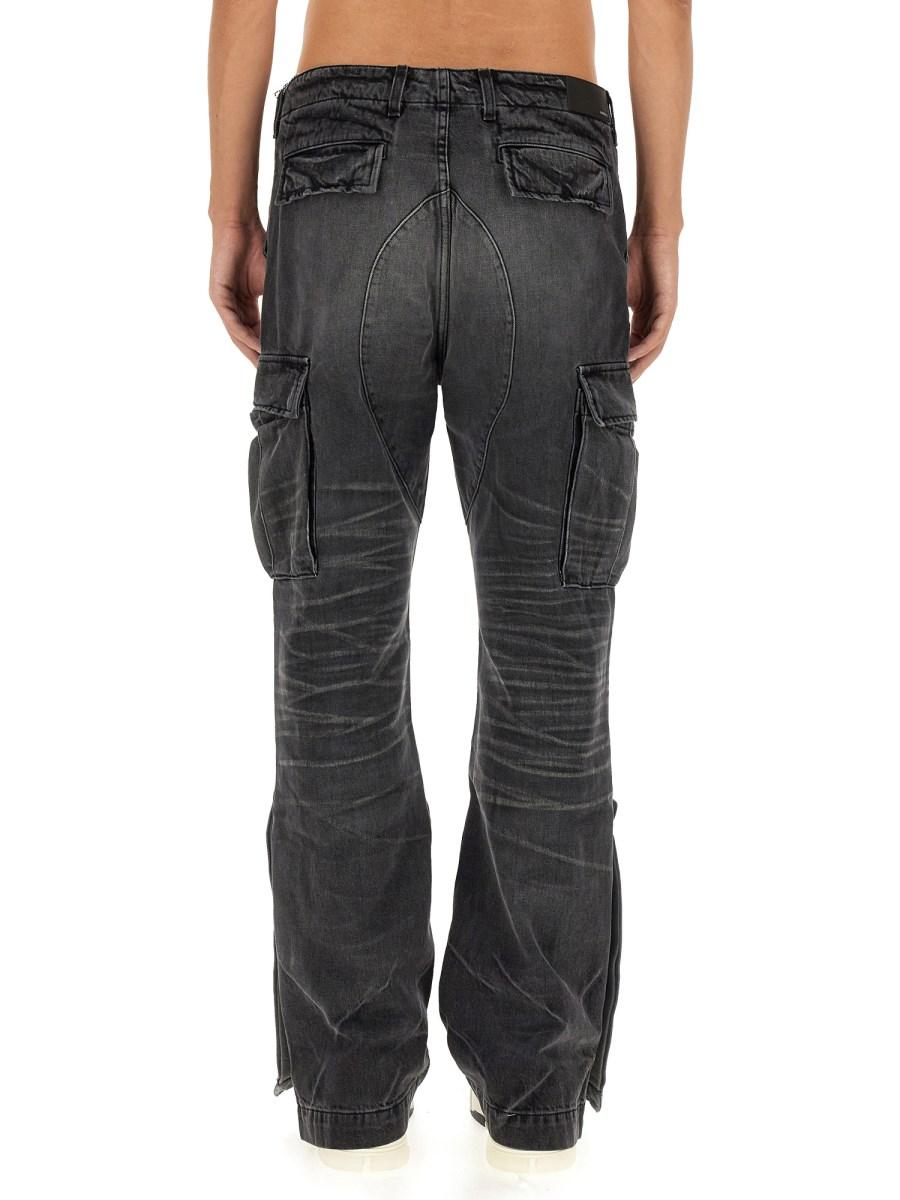 AMIRI JEANS "M65" CARGO IN DENIM DI COTONE