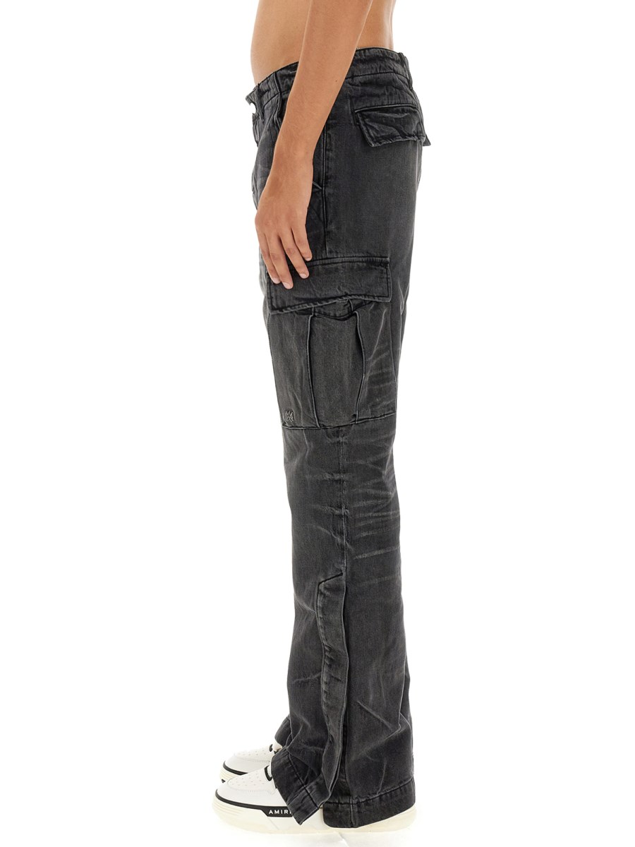 AMIRI JEANS "M65" CARGO IN DENIM DI COTONE