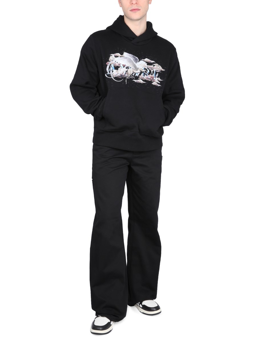 AMIRI PANTALONE BAGGY IN COTONE