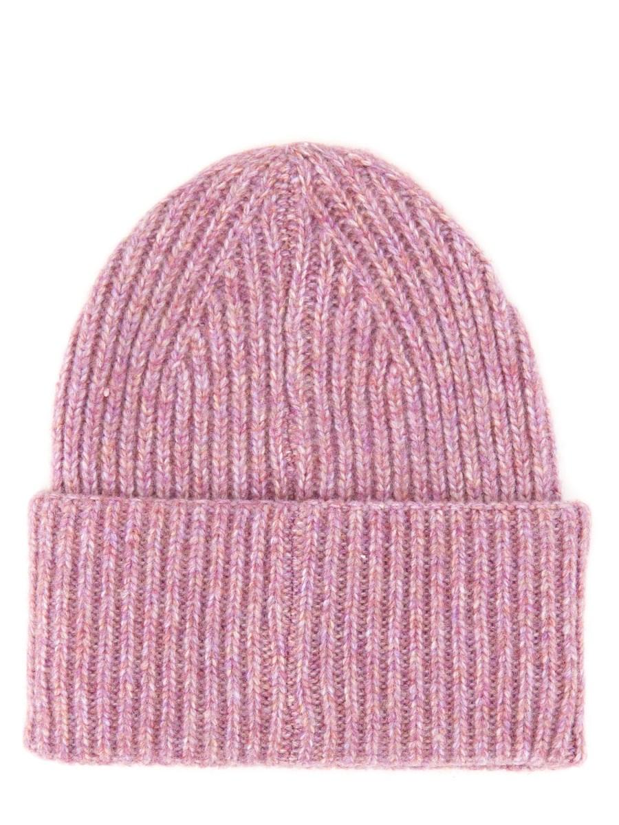 AMISH CAPPELLO BEANIE IN MISTO LANA CON LOGO