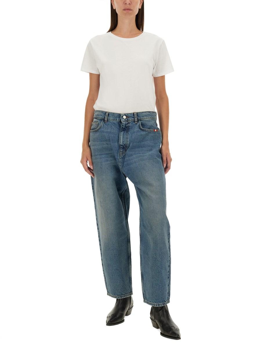 AMISH JEANS BAGGY IN DENIM DI COTONE