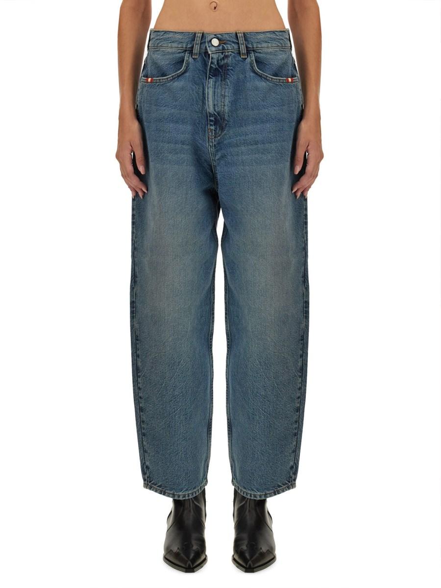 AMISH JEANS BAGGY IN DENIM DI COTONE
