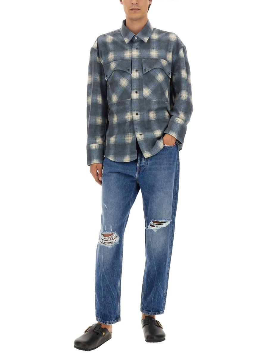 AMISH JEANS JEREMIAH WISER IN DENIM DI COTONE