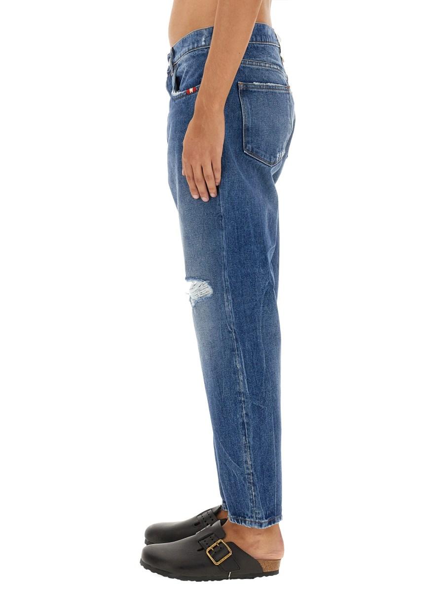 AMISH JEANS JEREMIAH WISER IN DENIM DI COTONE