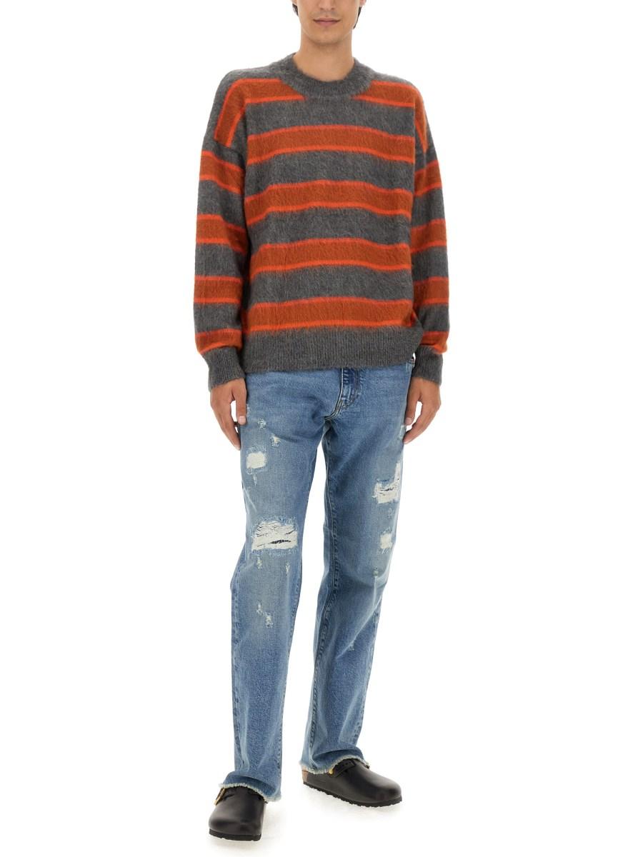 AMISH MAGLIA A RIGHE IN MOHAIR