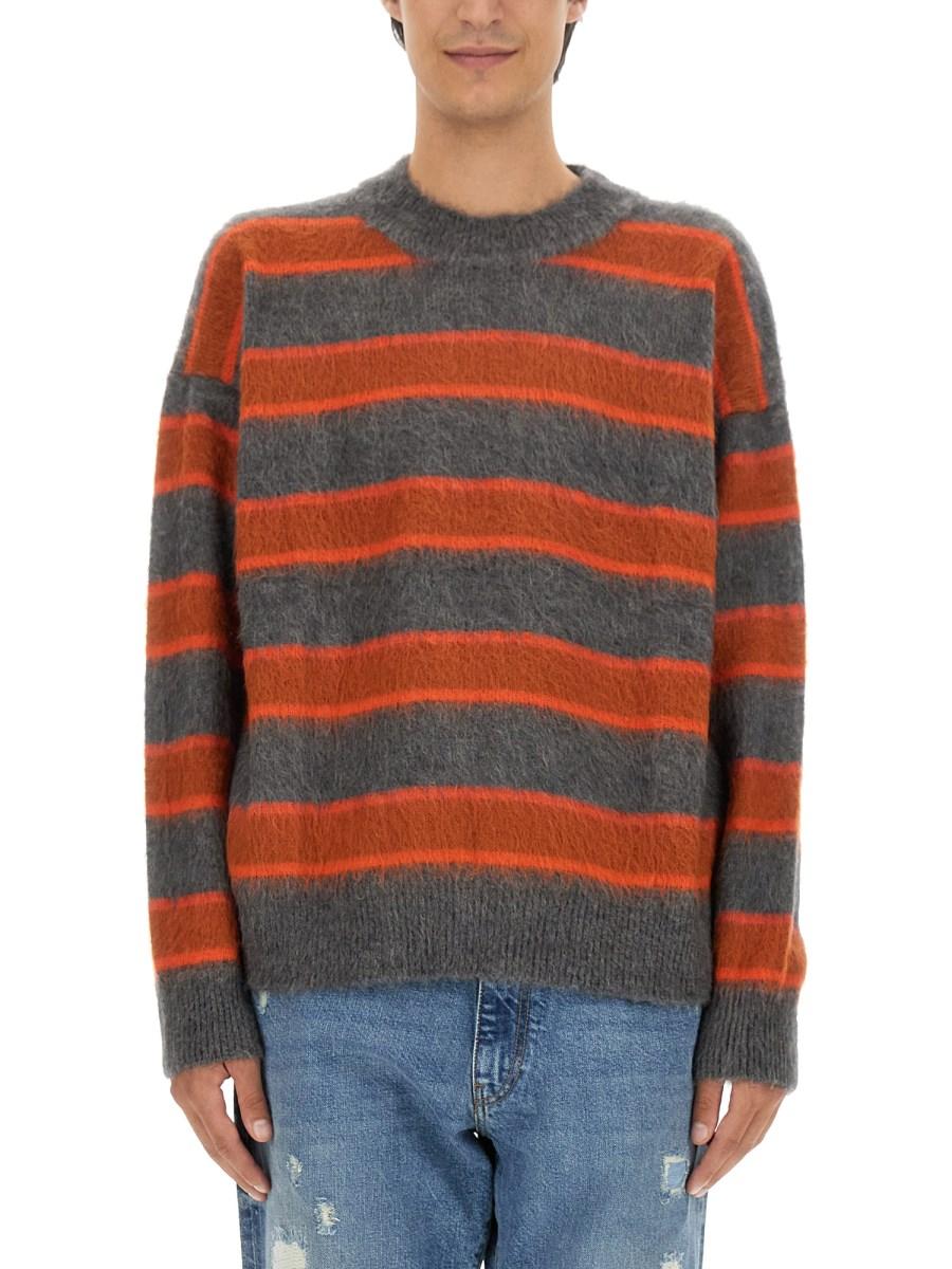 AMISH MAGLIA A RIGHE IN MOHAIR