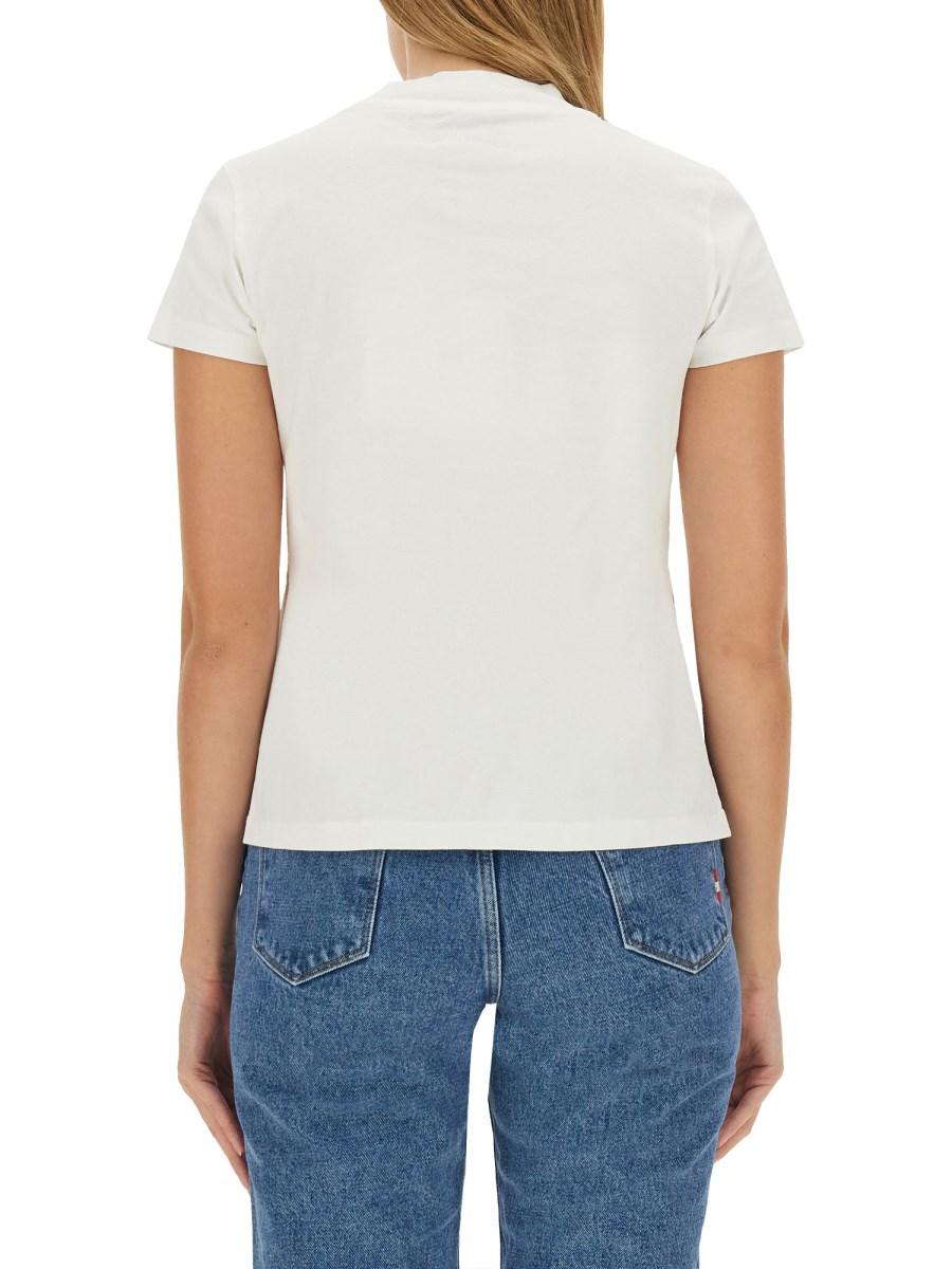 AMISH T-SHIRT IN JERSEY DI COTONE CON LOGO
