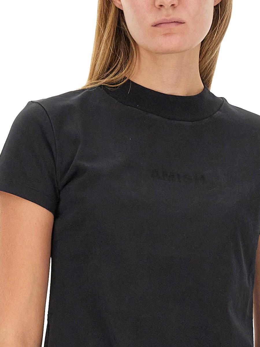 AMISH T-SHIRT IN JERSEY DI COTONE CON LOGO